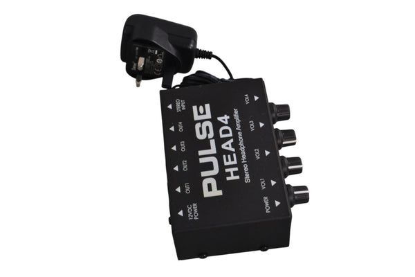 Pulse Head4 4 Way Headphone Amplifier with Individual Volume Controls - Chorlton Analogue