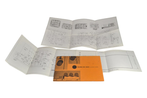 Quad 33 303 FM3 Instruction Manuals with Schematics - Chorlton Analogue