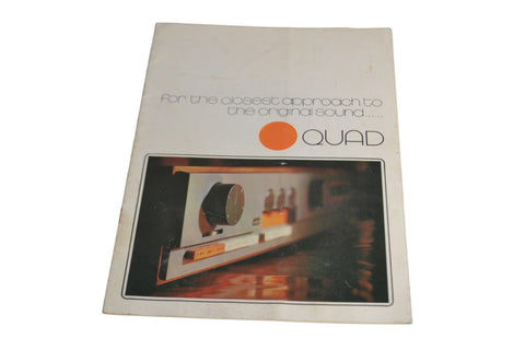 Quad 33 Brochure Colour Original - Chorlton Analogue