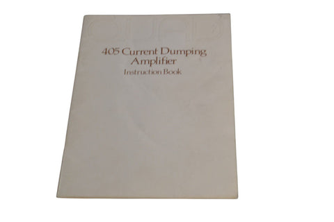 Quad 405 Instrution Manual Book - Chorlton Analogue
