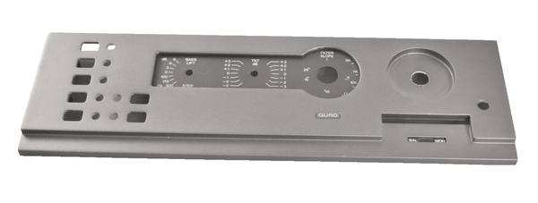 Quad 44 Front Panel Faceplate Cover Grey Charcoal - Chorlton Analogue