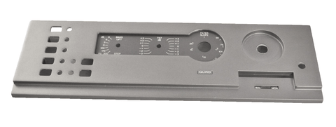 Quad 44 Front Panel Faceplate Cover Grey Charcoal - Chorlton Analogue