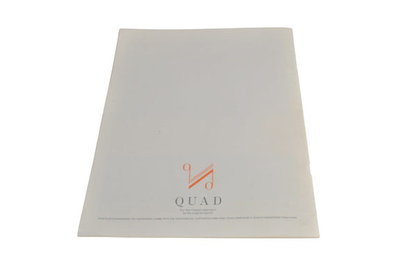 Quad Hifi Brochure ESL 66 606 44 FM4 History of Quad - Chorlton Analogue