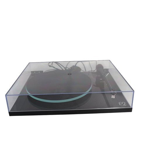 Rega Planar 2 P2 Turntable RB220 Tonearm Rega Carbon MM Belt Drive Black Tested - Chorlton Analogue