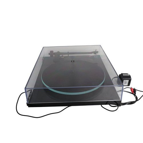 Rega Planar 2 P2 Turntable RB220 Tonearm Rega Carbon MM Belt Drive Black Tested - Chorlton Analogue