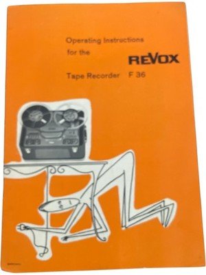 Revox F 36 Tape Recorder Manual Vintage Audio Instruction Guide - Chorlton Analogue