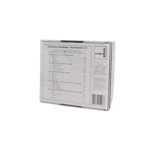 Rheinberger - Das Chorwerk II / III - Box Set 2 CDs - cpo - Chorlton Analogue