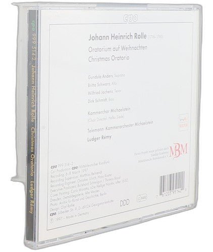 Rolle - Christmas Oratorio - CD - cpo - 1997 - Chorlton Analogue