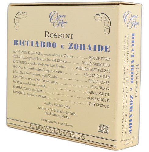 Rossini - Ricciardo e Zoraide - Box Set 3 CDs - Opera Rara - 1996 - Chorlton Analogue