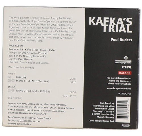 Ruders - Kafka's Trial - Box Set 2 CDs - Dacapo (4) - 2006 - Chorlton Analogue