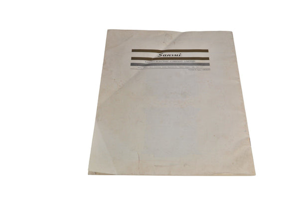 Sansui TU - 555 Instruction Manual - Chorlton Analogue