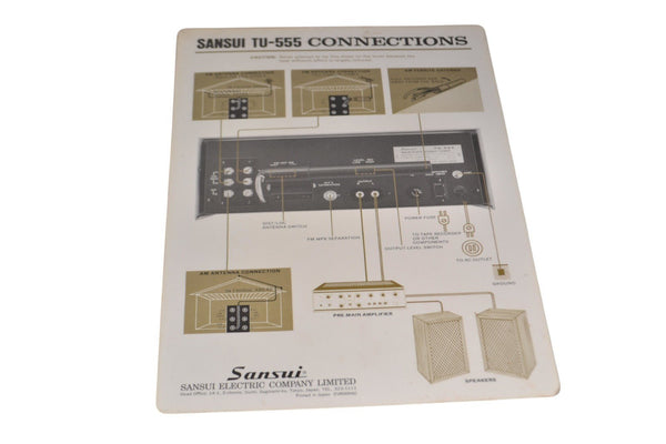 Sansui TU - 555 Instruction Manual - Chorlton Analogue