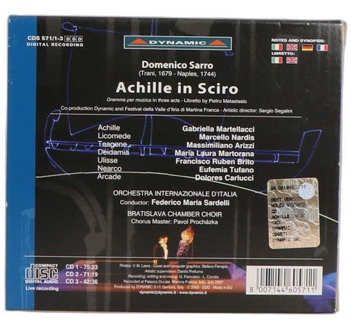 Sarro - Achille in Sciro - Box Set 3 CDs - Dynamic - 2008 - Chorlton Analogue