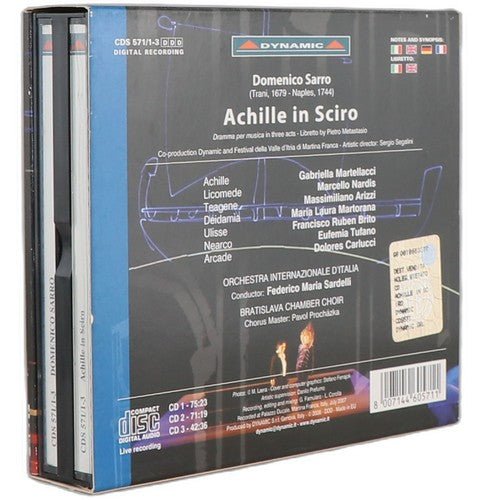 Sarro - Achille in Sciro - Box Set 3 CDs - Dynamic - 2008 - Chorlton Analogue