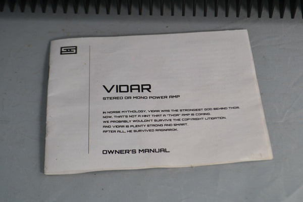 Schiit Vidar Power Amplifier Original Boxed - Chorlton Analogue