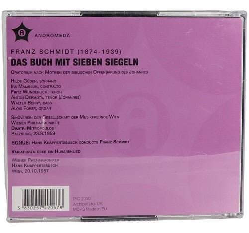 Schmidt - Das Buch mit sieben Siegeln - Box Set 2 CDs - Andromeda - 2010 - Chorlton Analogue