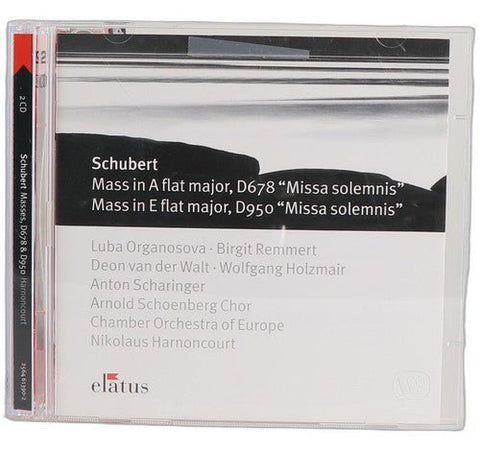 Schubert - Missa Solemnis – Mass in A flat major, D678 - Box Set 2 CDs - Chorlton Analogue