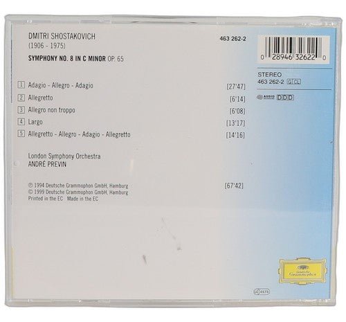 Shostakovich - Symphony N.8 In C Minor Op. 65 - CD - Deutsche Grammophon - 1999 - Chorlton Analogue