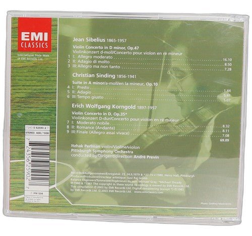 Sibelius, Korngold, Sinding: Violin Concertos & Suite - CD - EMI Classics - 2003 - Chorlton Analogue