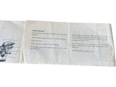 SME 3009 Instruction Manual Book Leaflet Series II Early - Chorlton Analogue