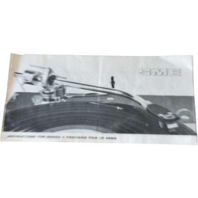 SME 3009 Instruction Manual Book Leaflet Series II Early - Chorlton Analogue