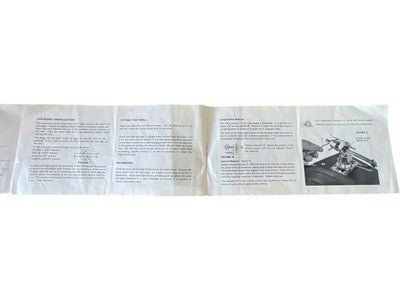 SME 3009 Instruction Manual Book Leaflet Series II Early - Chorlton Analogue