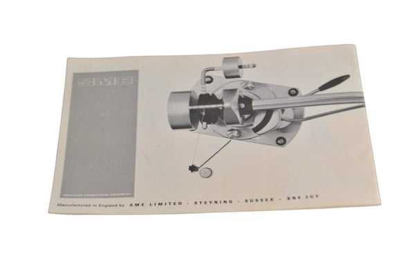 SME 3009 Series II Improved Instruction Manual - Chorlton Analogue