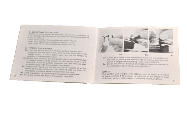 SME FD200 Fluid Damping Kit Manual - Chorlton Analogue