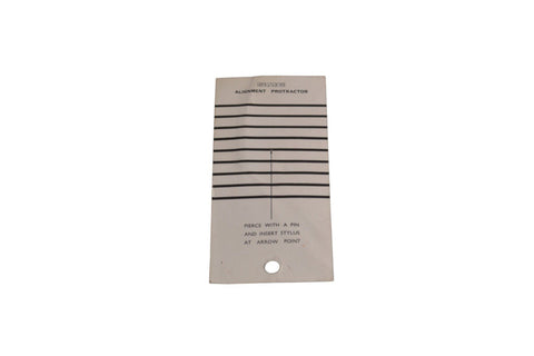 SME3009 Cartridge Alignment Template Card Series II - Chorlton Analogue