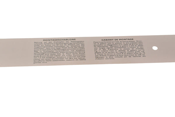 SME3009 Mounting Template SME 3012 Series II - Chorlton Analogue