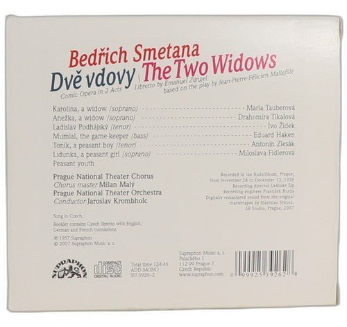 Smetana - Dvĕ Vdovy = The Two Widows - Box Set 2 CDs - Supraphon - 2007 - Chorlton Analogue