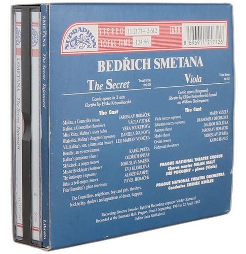 Smetana - The Secret (Tajemství) / Viola - Box Set 2 CDs - Supraphon - Chorlton Analogue