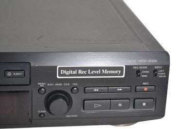 Sony MDS - JE520 MiniDisc Deck Player With RM - D15M Remote - Chorlton Analogue