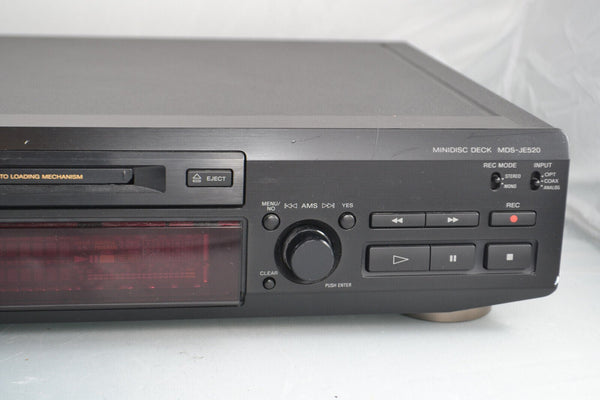 Sony MDS - JE520 Stereo Mini Disc Recorder - Chorlton Analogue