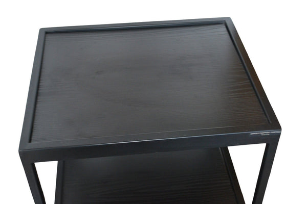 Soundstyle Hi Fi Rack Stand 3 Shelf Black Metal Frame Wooden Shelves Audio - Chorlton Analogue