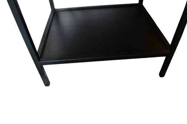 Soundstyle Hi Fi Rack Stand 3 Shelf Black Metal Frame Wooden Shelves Audio - Chorlton Analogue