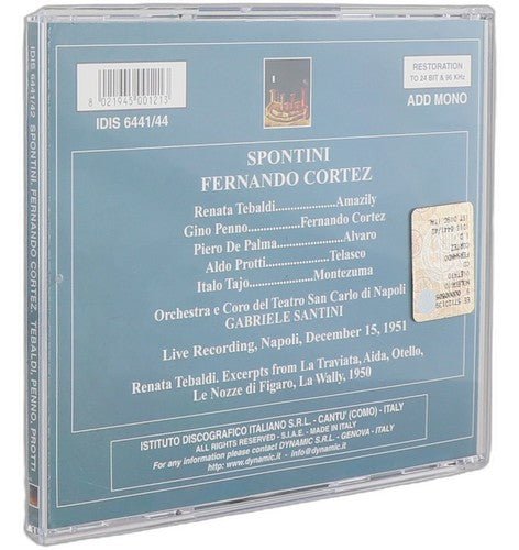 Spontini - Fernando Cortez - Box Set 2 CDs - Istituto Discografico Italiano - Chorlton Analogue