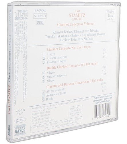 Stamitz - Clarinet Concertos Volume 1 - CD - Naxos - 1997 - Chorlton Analogue