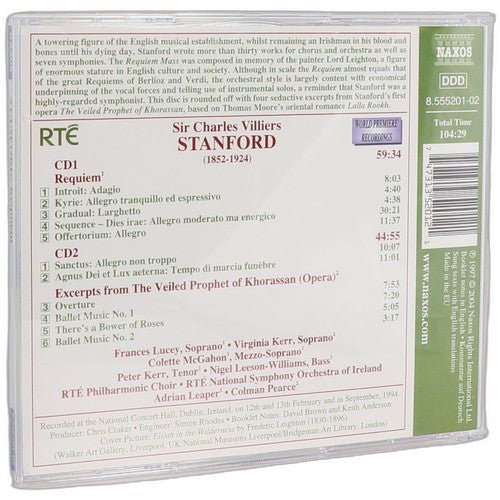 Stanford - Requiem / The Veiled Prophet of Khorassan - Box Set 2 CDs - Naxos - Chorlton Analogue