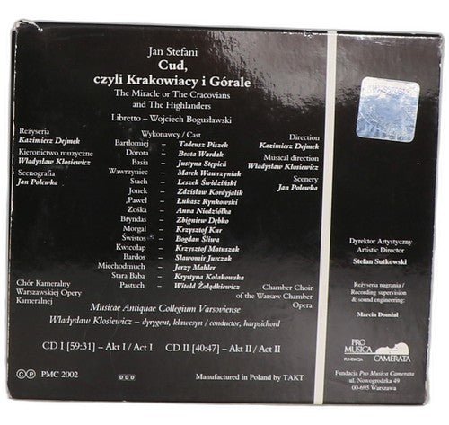 Stefani - Cud, czyli Krakowiacy i Górale - Box Set 2 CDs - Pro Musica Camerata - Chorlton Analogue