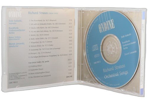 Strauss - Orchestral Songs. Vier Letzte Lieder (Four Last Songs) - CD - Ondine - Chorlton Analogue