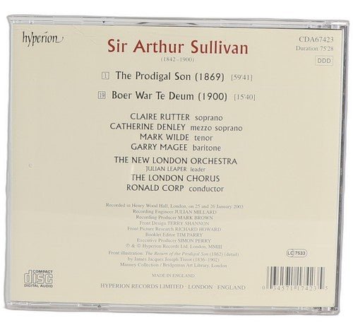 Sullivan - The Prodigal Son / Boer War Te Deum - CD - Hyperion - 2003 - Chorlton Analogue