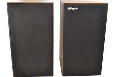 Tangent Vintage Hi - Fi Stereo Wooden Tower Speakers Pair 42cm Tall - Chorlton Analogue