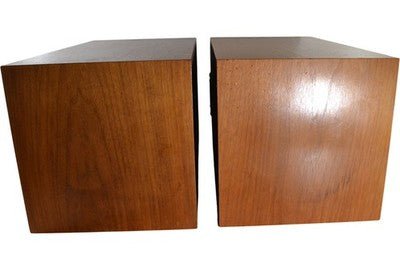 Tangent Vintage Hi - Fi Stereo Wooden Tower Speakers Pair 42cm Tall - Chorlton Analogue
