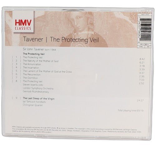 Tavener - Taverner - The Protecting Veil / The Last Sleep Of The Virgin - CD - Chorlton Analogue
