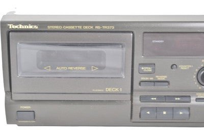Technics RS - TR373 Dual Cassette Deck Auto Reverse Dolby Stereo 1990s - Chorlton Analogue