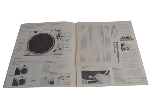 Technics SL - 150 Instruction Manual - Chorlton Analogue