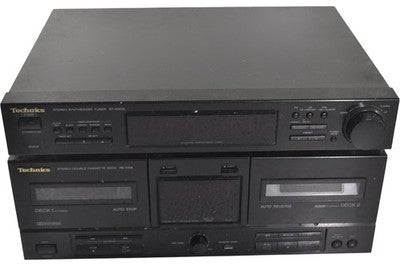 Technics ST - X302L RS - X102 Stereo Tuner Double Cassette Deck Vintage Audio - Chorlton Analogue
