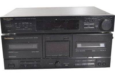 Technics ST - X302L RS - X102 Stereo Tuner Double Cassette Deck Vintage Audio - Chorlton Analogue