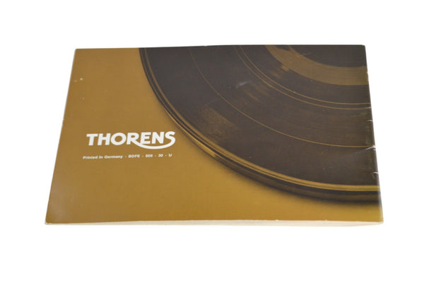 Thorens TD 160 MkII Instruction Manual - Chorlton Analogue